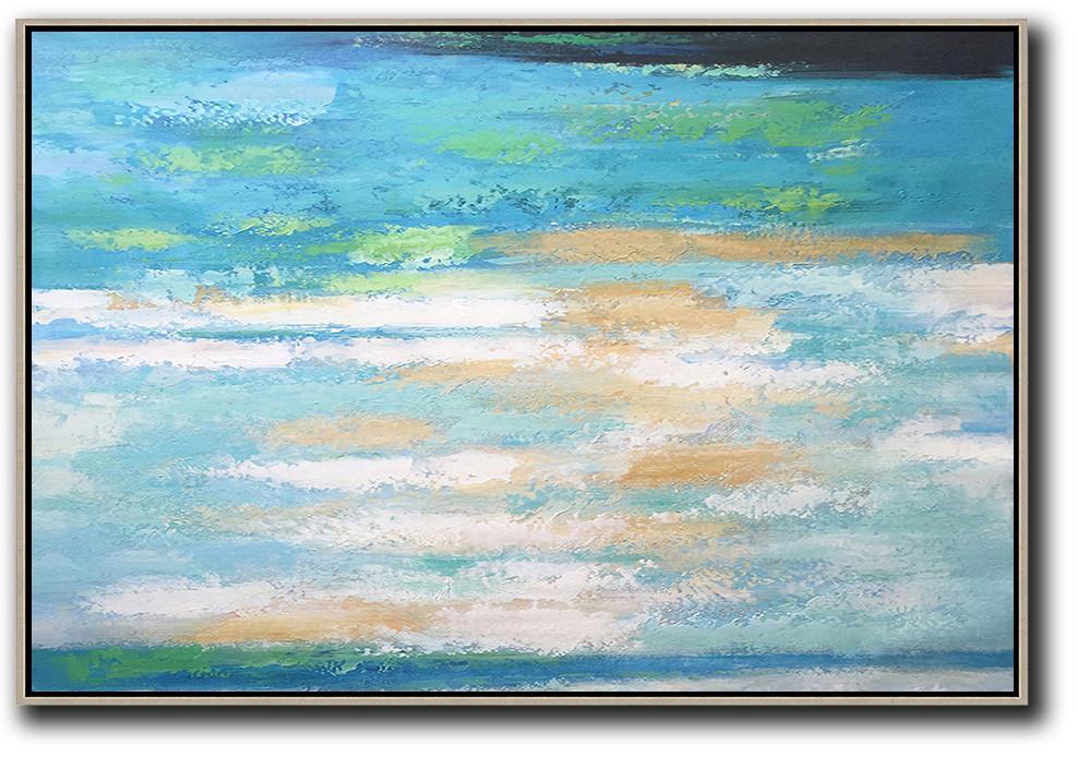 Horizontal Abstract Landscape Art #XB68C - Click Image to Close